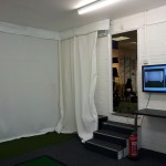 Indoor room with video coaching system