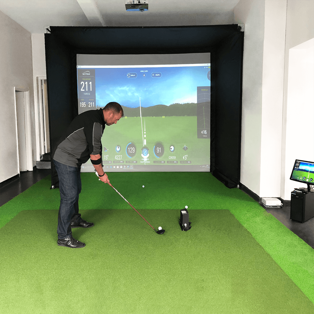 SkyTrak & Home Golf Simulator Enclosure Golf Swing Systems