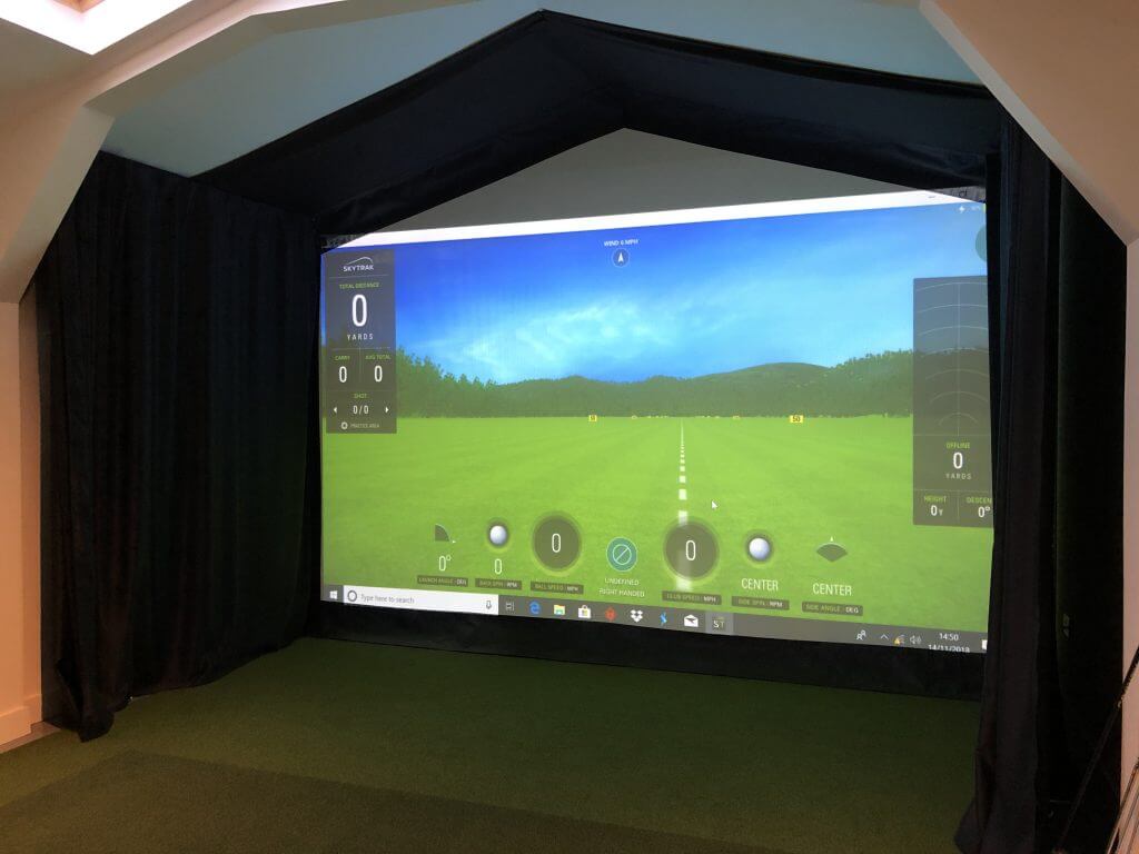 Par 2 Pro SQ HD Golf Simulator Screen Material and Archery Screen
