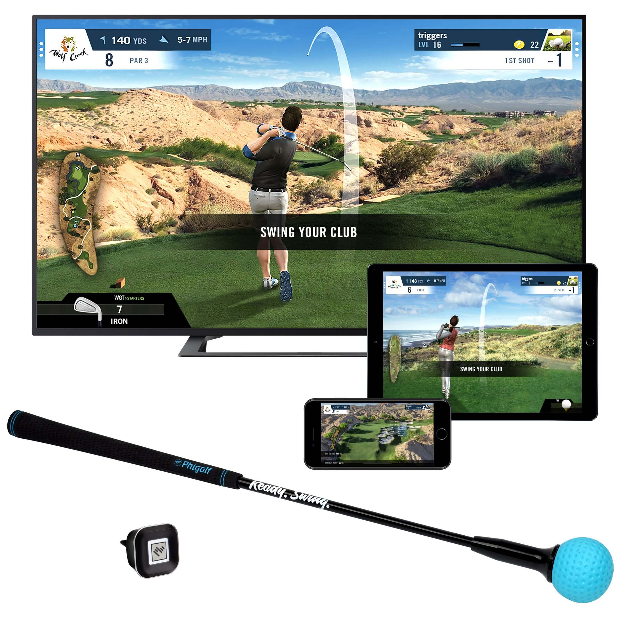 Phigolf WGT Edition Mobile Golf Game Simulator Golf Swing Systems