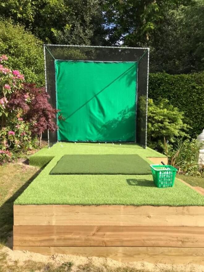 Home Practice Golf Net 2.5M High X 2.5M Wide X 1.4M Deep Golf Swing