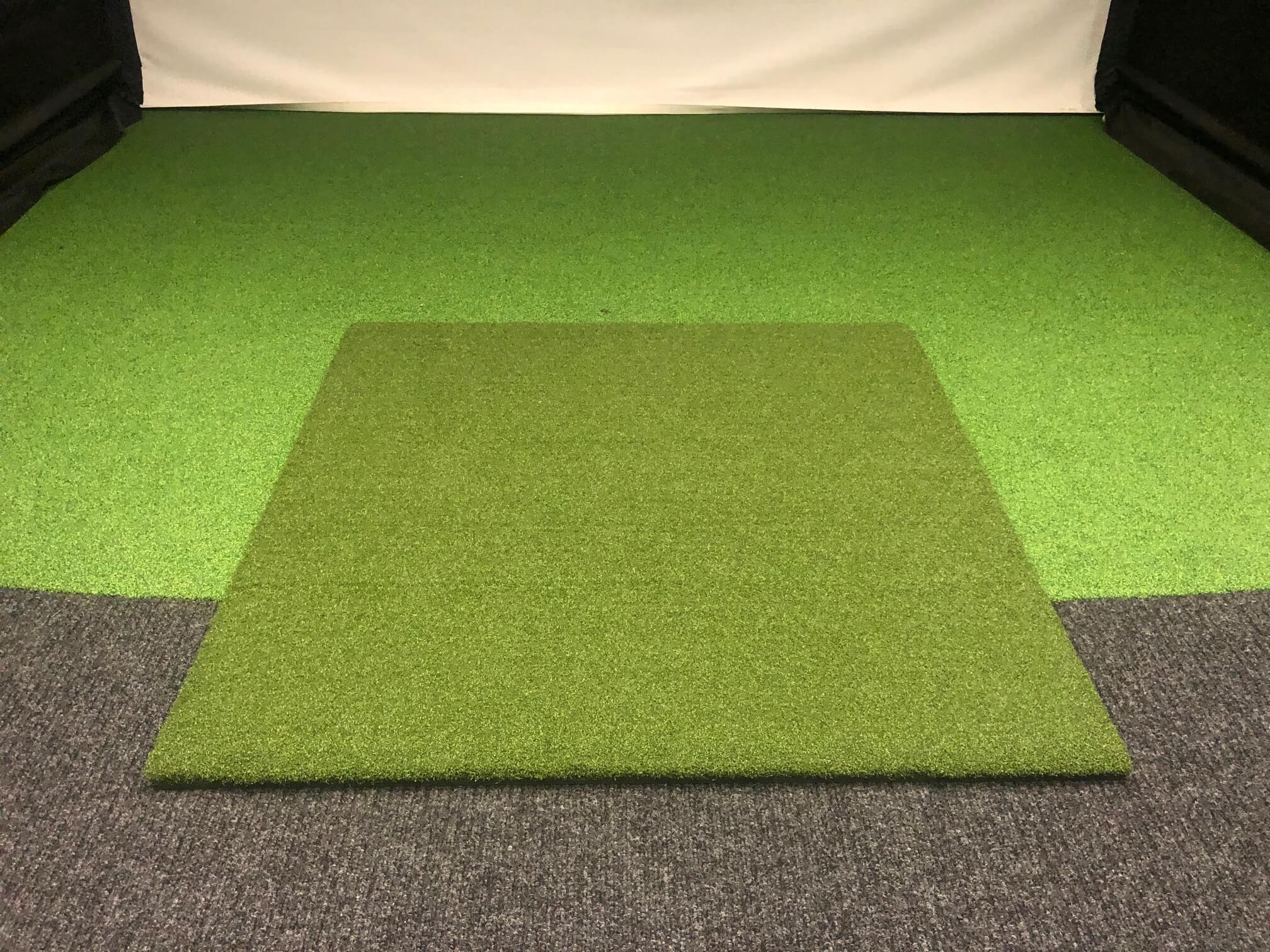 Tee Turf Hitting Mat 1.5m x 1.5m with hard foam base Golf Swing Systems