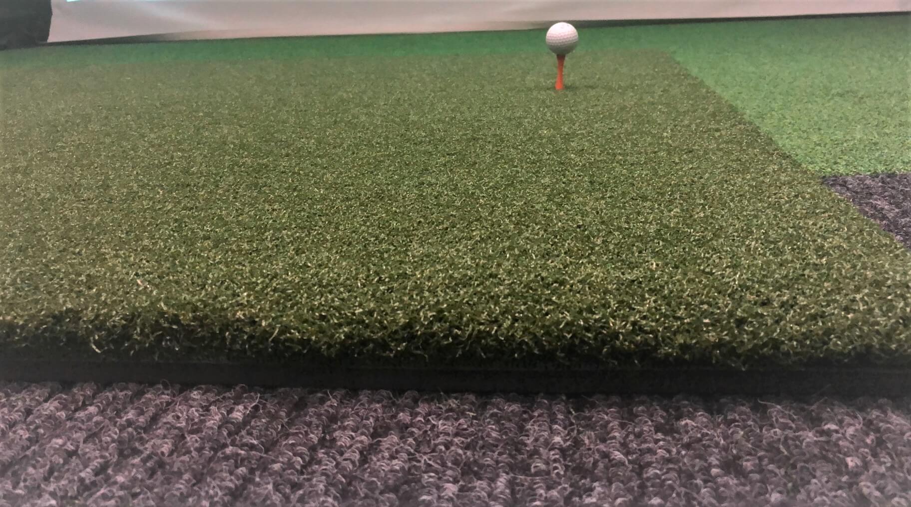 Tee Turf Hitting Mat 1.5m x 1.5m with hard foam base Golf Swing Systems