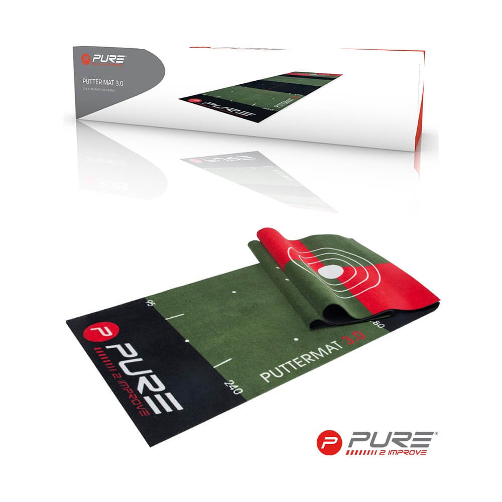 Pure2Improve Putting Mat 65cm x 300cm Golf Swing Systems