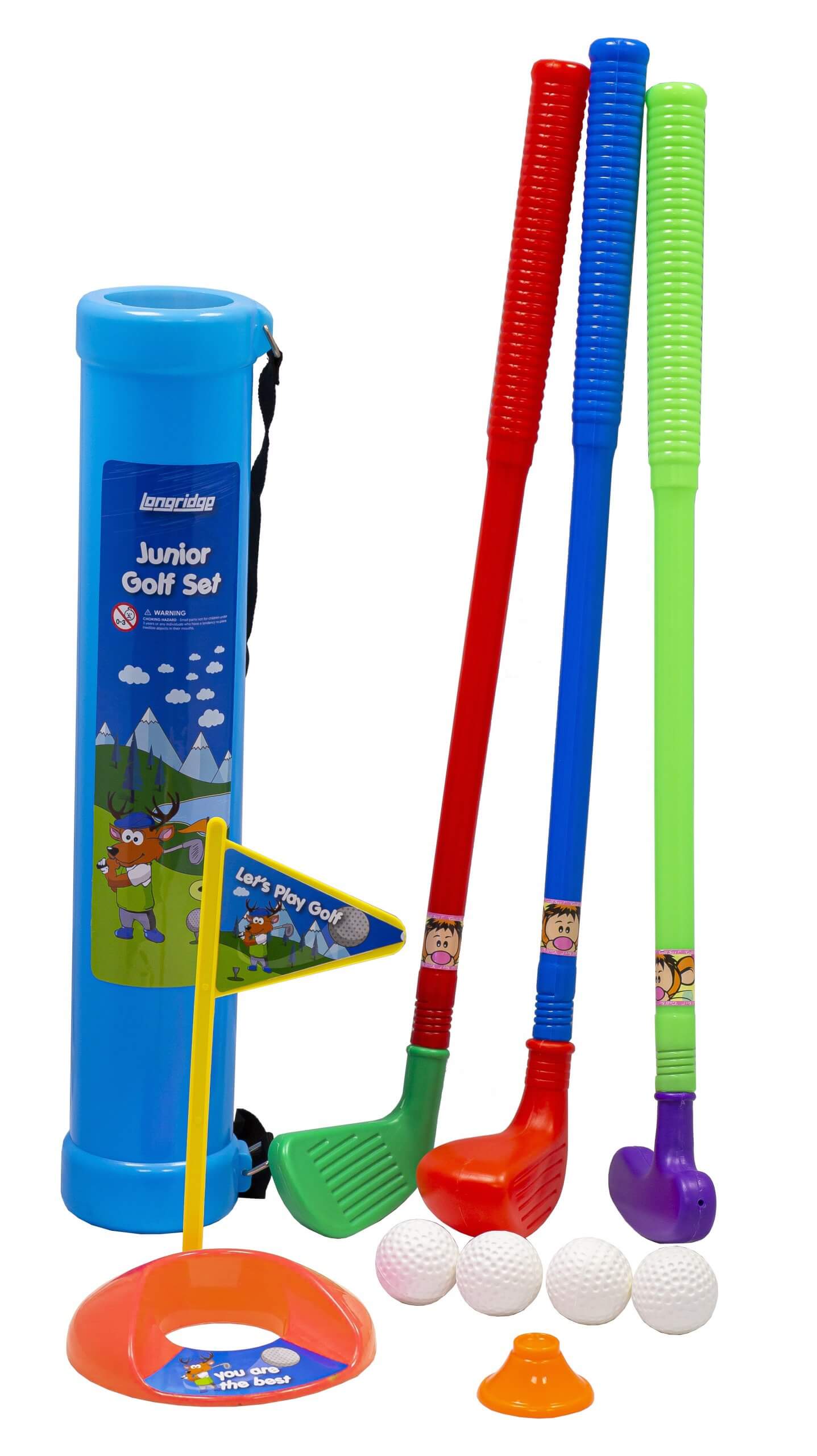 Junior Golf Plastic Golf Set & Trolley Bag Golf Swing Systems