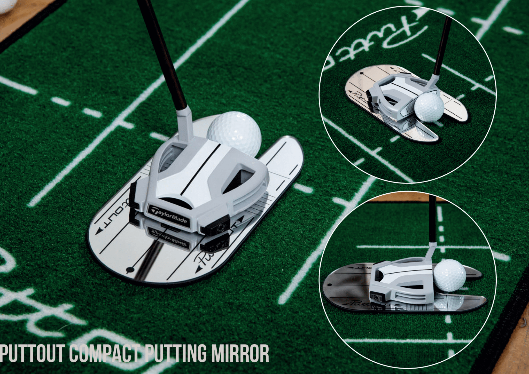 PuttOUT Compact Putting Mirror Golf Swing Systems