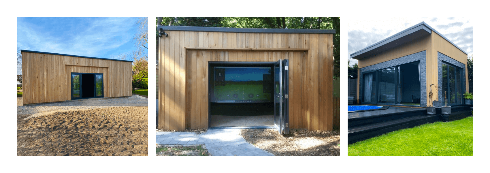 Golf Simulator Cabins Swing Systems, Outdoor Golf Simulator Shed