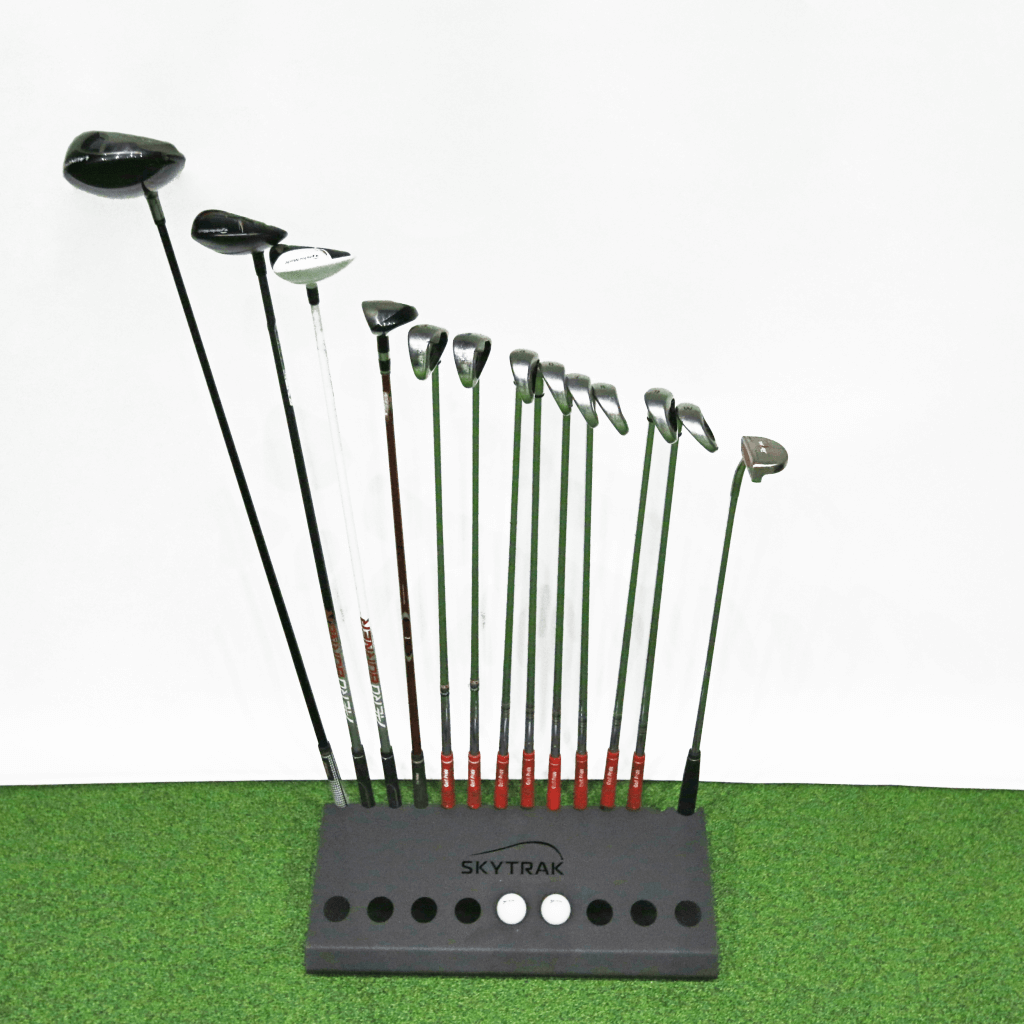 SkyTrak Golf Club Rack | Golf Swing Systems