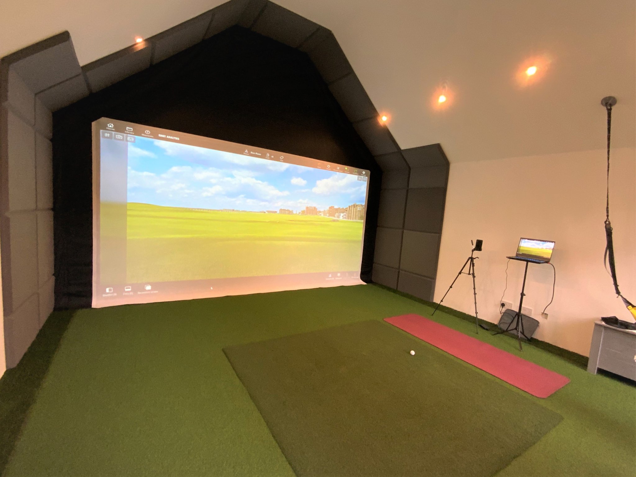 Golf Impact Screen Panoramic Archery Simulator Screen Golf Swing Sytems