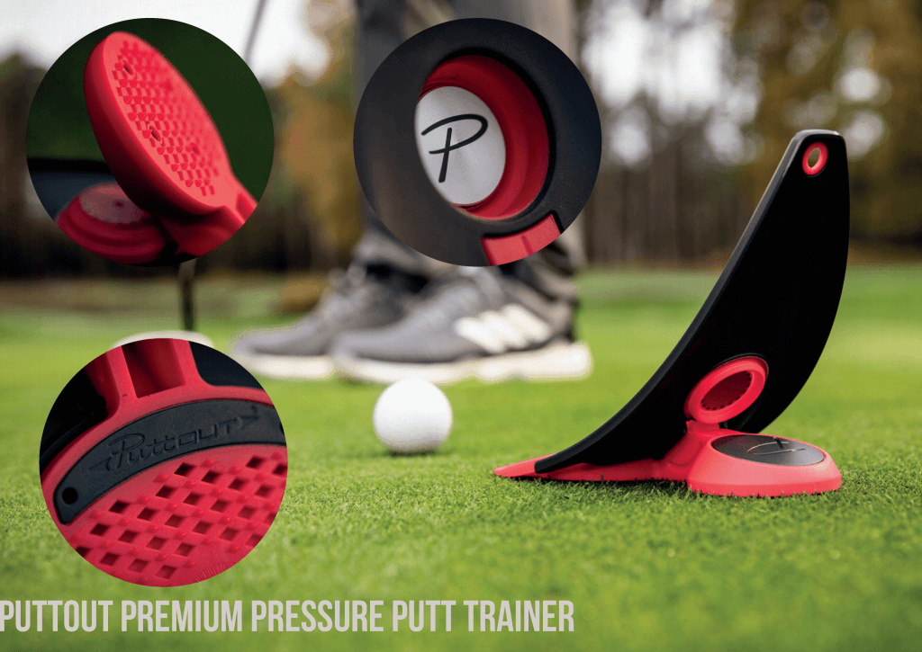 PuttOUT 'In Style' Mat & Pressure Putt Trainer Package Golf Swing Systems