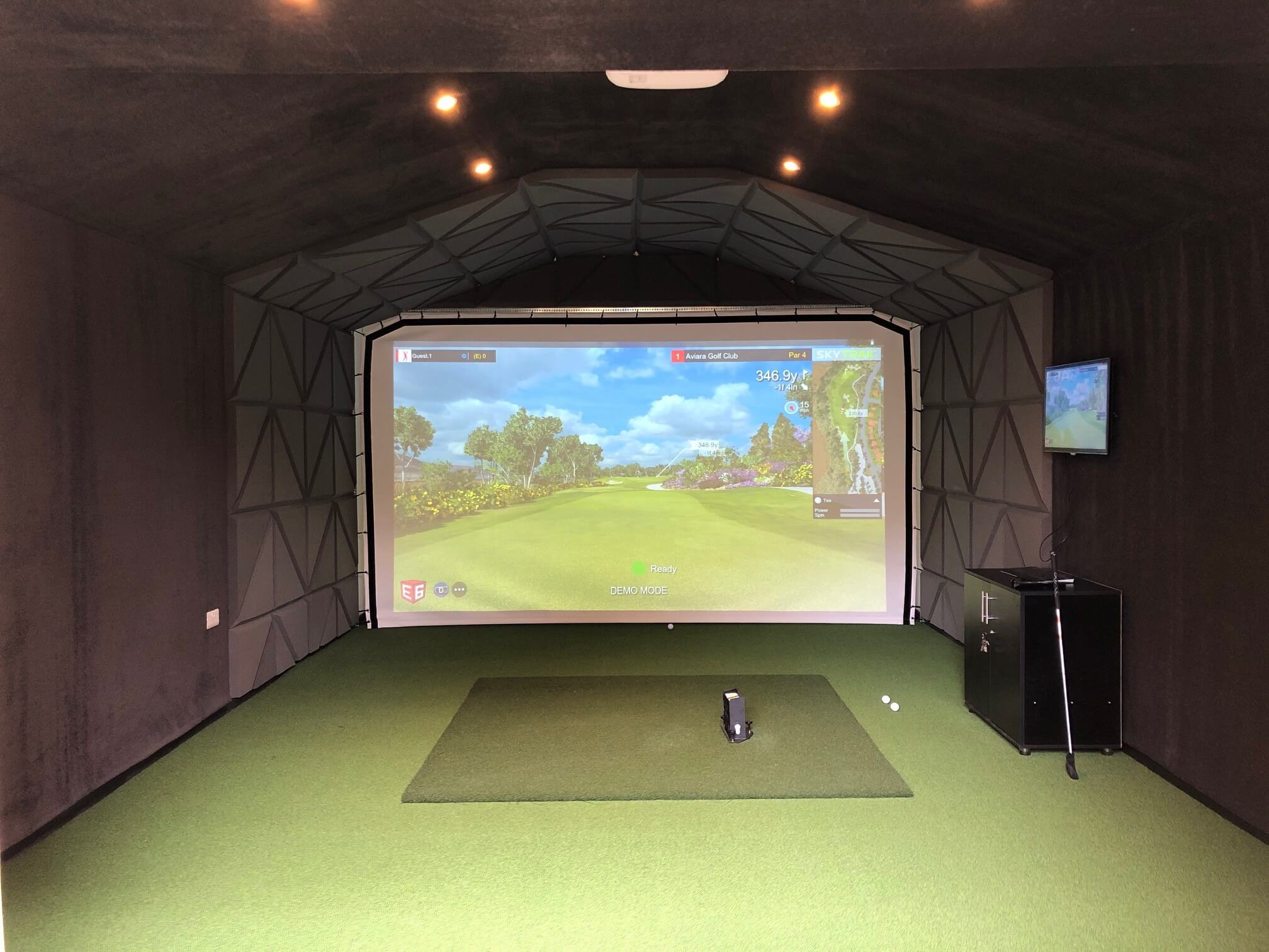 Golf Impact Screen Panoramic Archery Simulator Screen Golf Swing Sytems