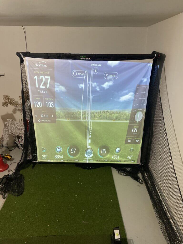 Net Return Pro Series Large Flex Simulator Screen Golf Swing Systems
