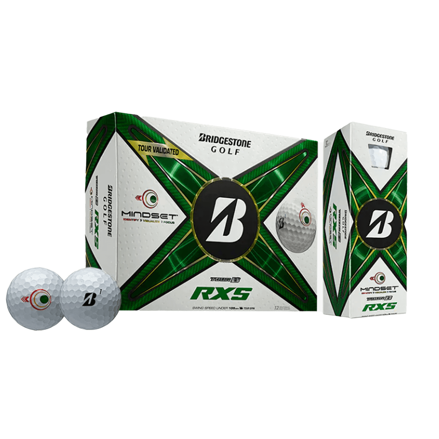 Bridgestone 2022 Tour B XS - Optic Yellow | Golf Swing Systems