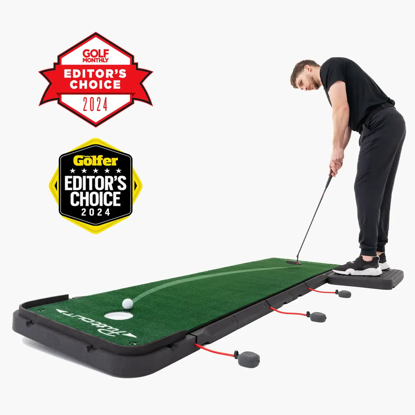 ICECORAL Indoor Golf Putting Green Mats with Auto Ball Return System, Cryst＿並行輸入品 AirBreak \u2013 PuttOUT Golf