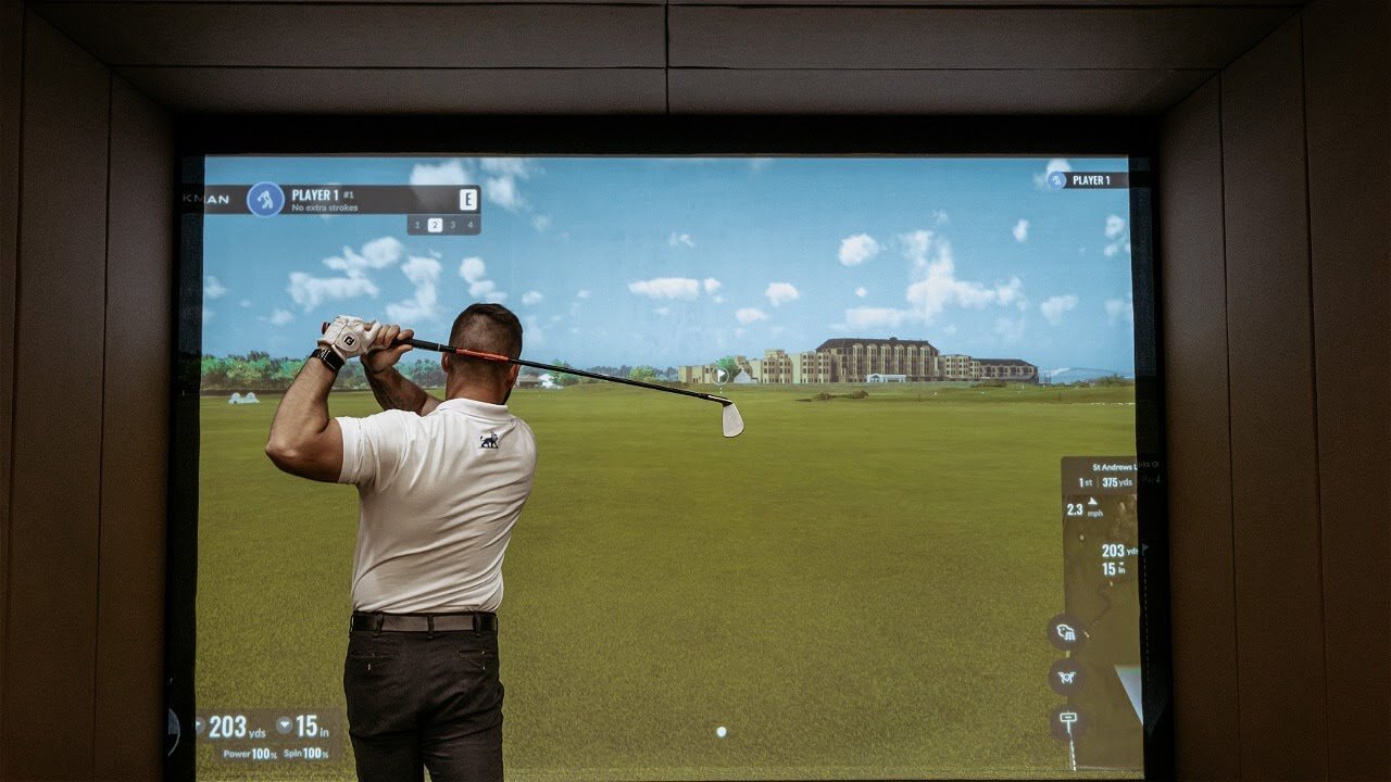 Royal Bays Golf Club golf simulator video.